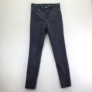 HM Womens High Waist Jegging Black Skinny Denim Jeans 33/32 P/N 0399223 4